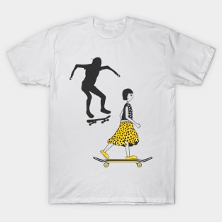 Girl Skateboarding T-Shirt